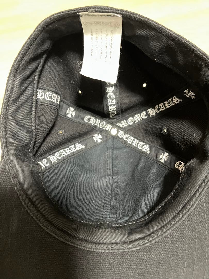 CHROME HEARTS 黒刺繍　 ホースシューステッチデニムキャップ付属なし