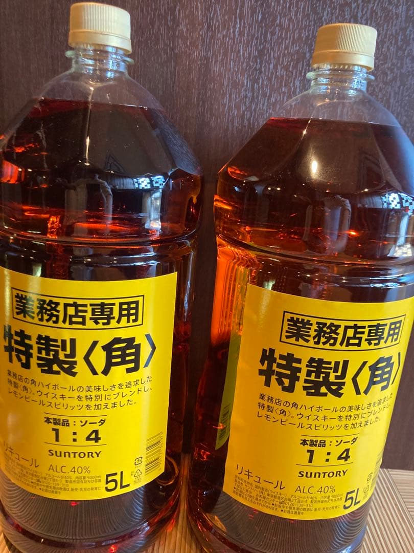 サントリー角5L ALC.40%２本セット
