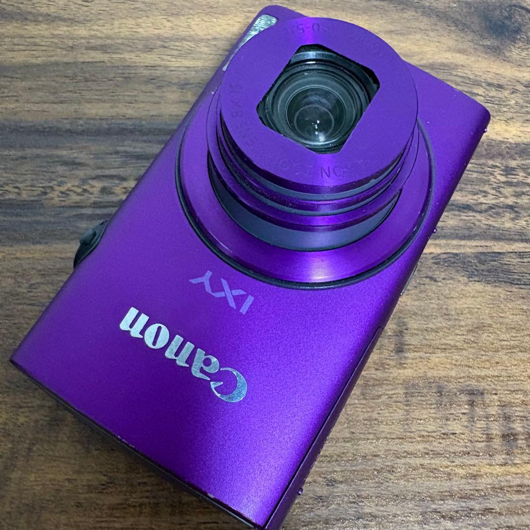 【動作品】Canon IXY 600F コンデジ パープル 作例あり