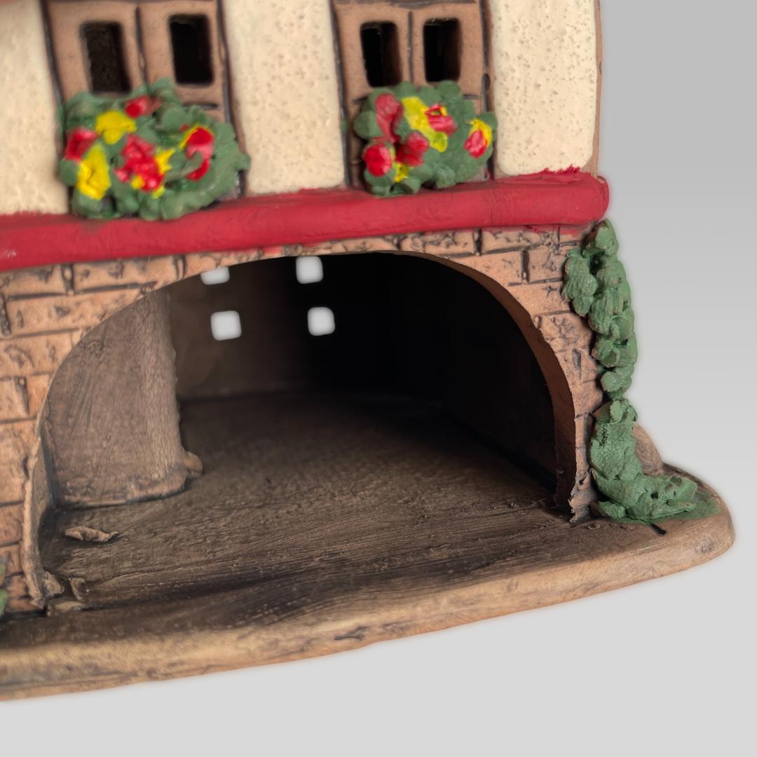 ドイツ製【Barbel Wahl】作 陶器 ミニチュア キャンドルハウス 工芸