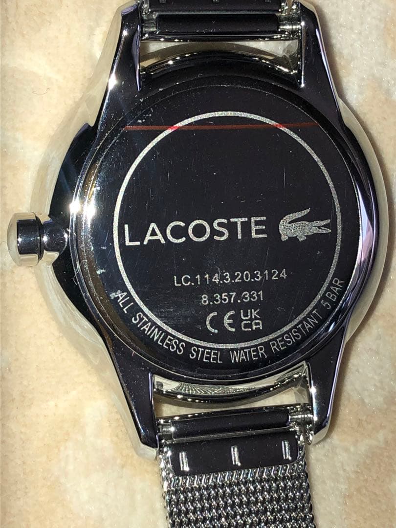【新品】LACOSTE ラコステ 腕時計シルバーメッシュ