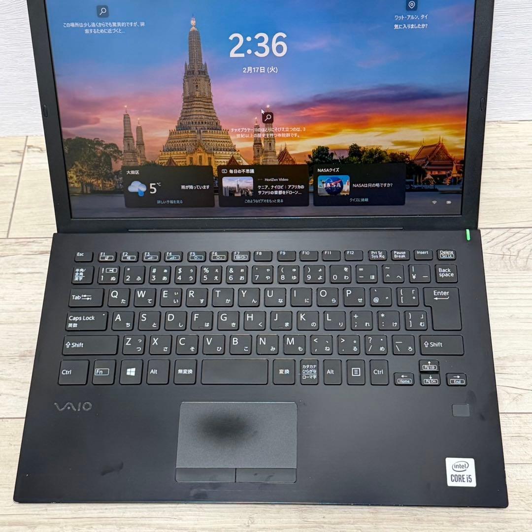 第10世代i5 VAIO Pro PG 8GB SSD256GB FHD カメラ