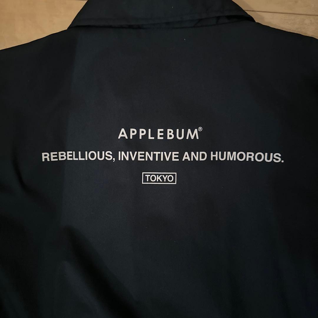 user_9d7218bb　APPLEBUM ブラック ナイロンジャケット