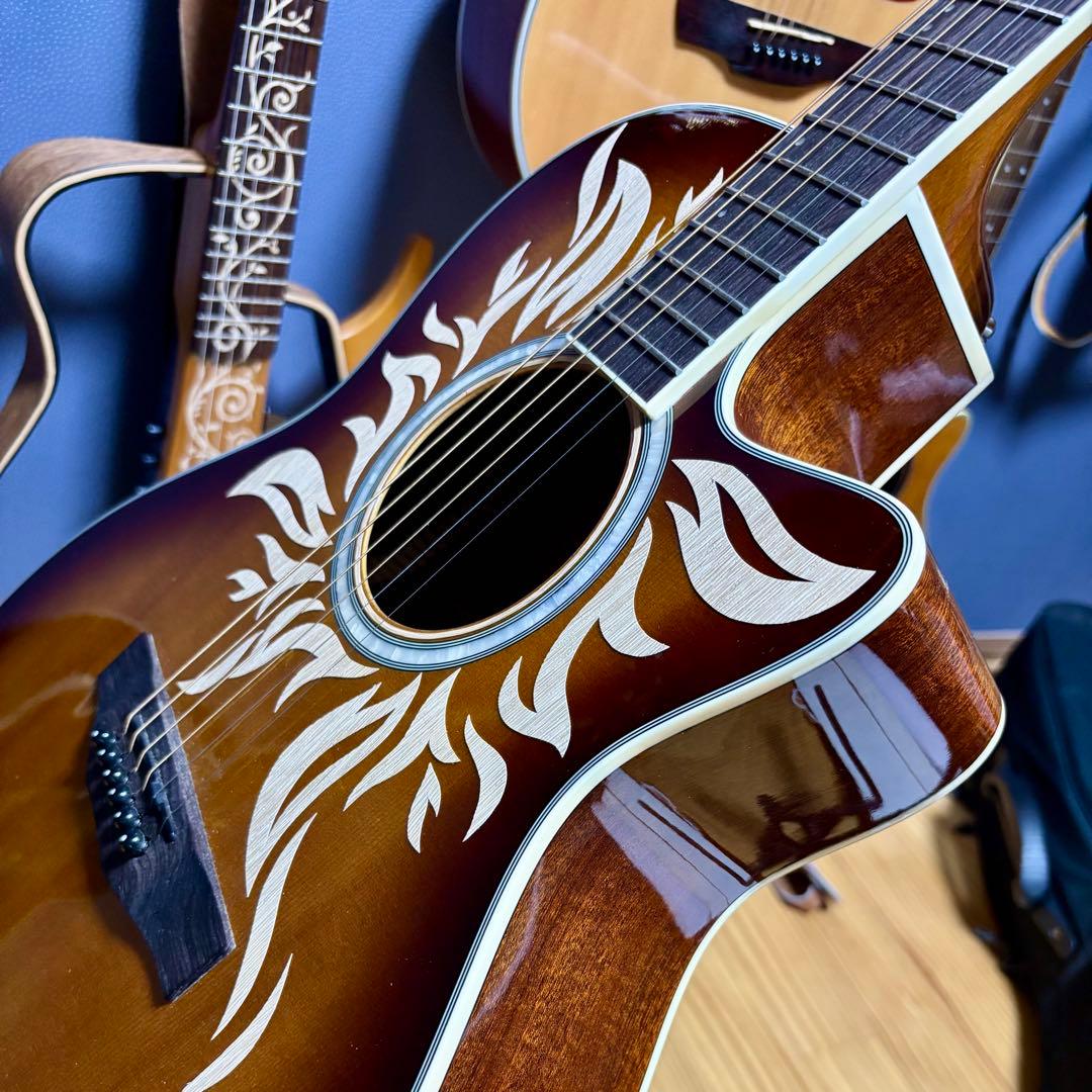 【新品同様】morris R-011 TS エレアコ 超低弦高調整済