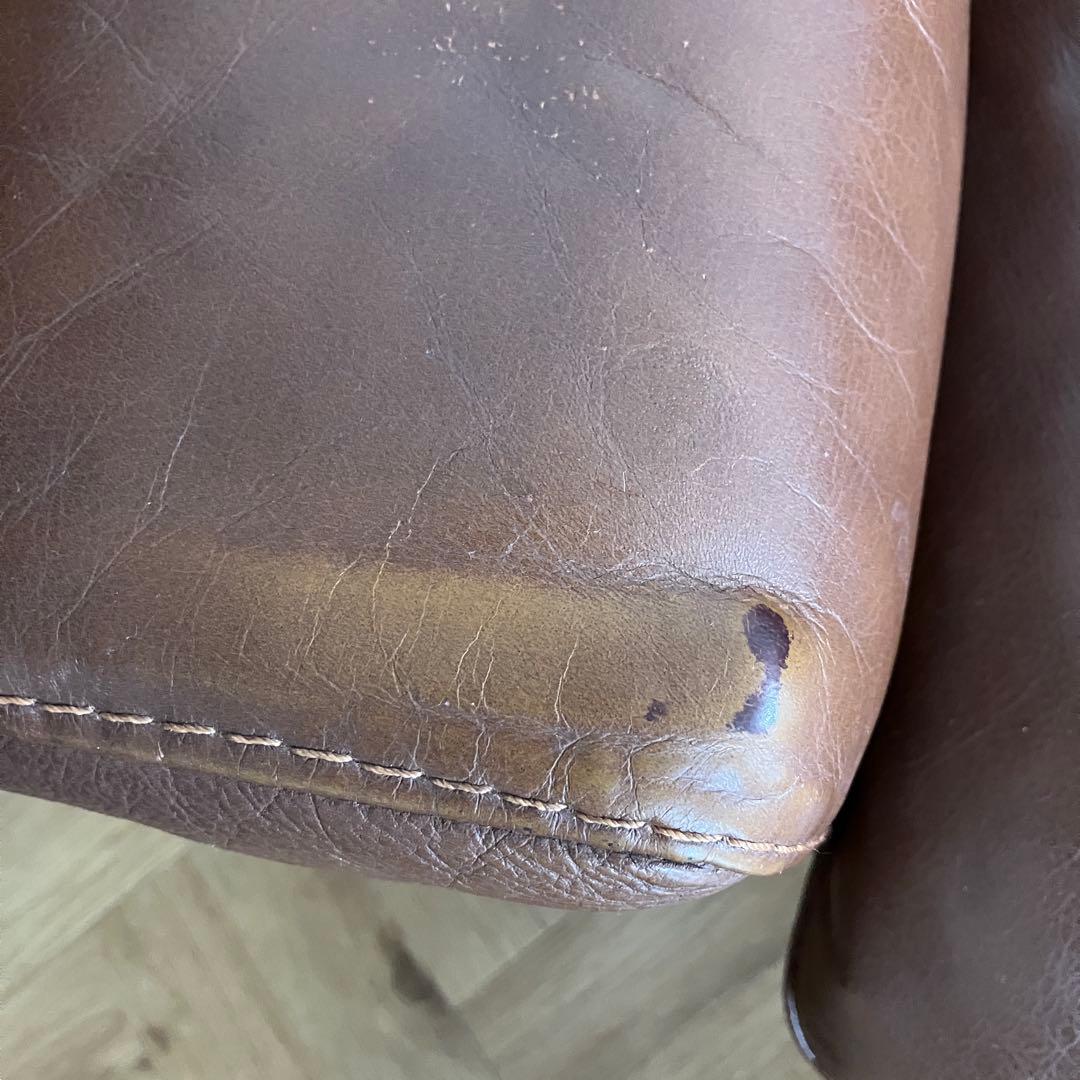 【送料込】unicoウニコ モルン レザーソファ3人掛け