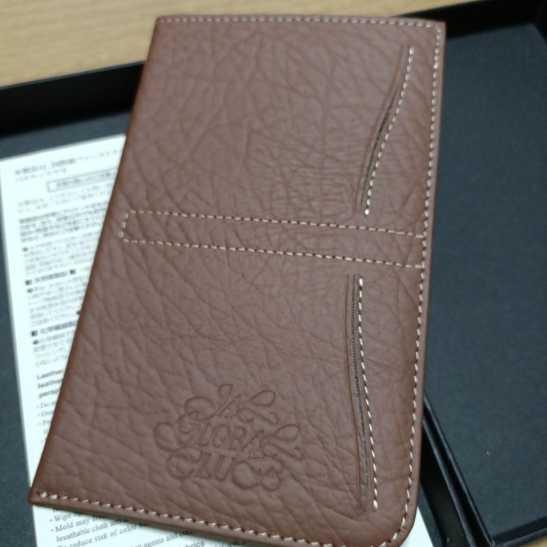 新品　JAL ファーストクラス　本革 パスポートケース ブラウン