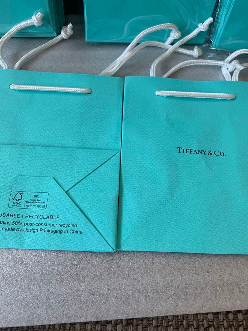 現行品　美品Tiffanyティファニー　ミニショッパー紙袋 60枚セット