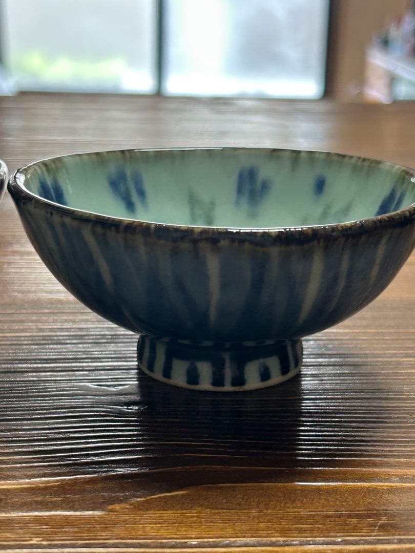 斉山窯の飯碗２つセット