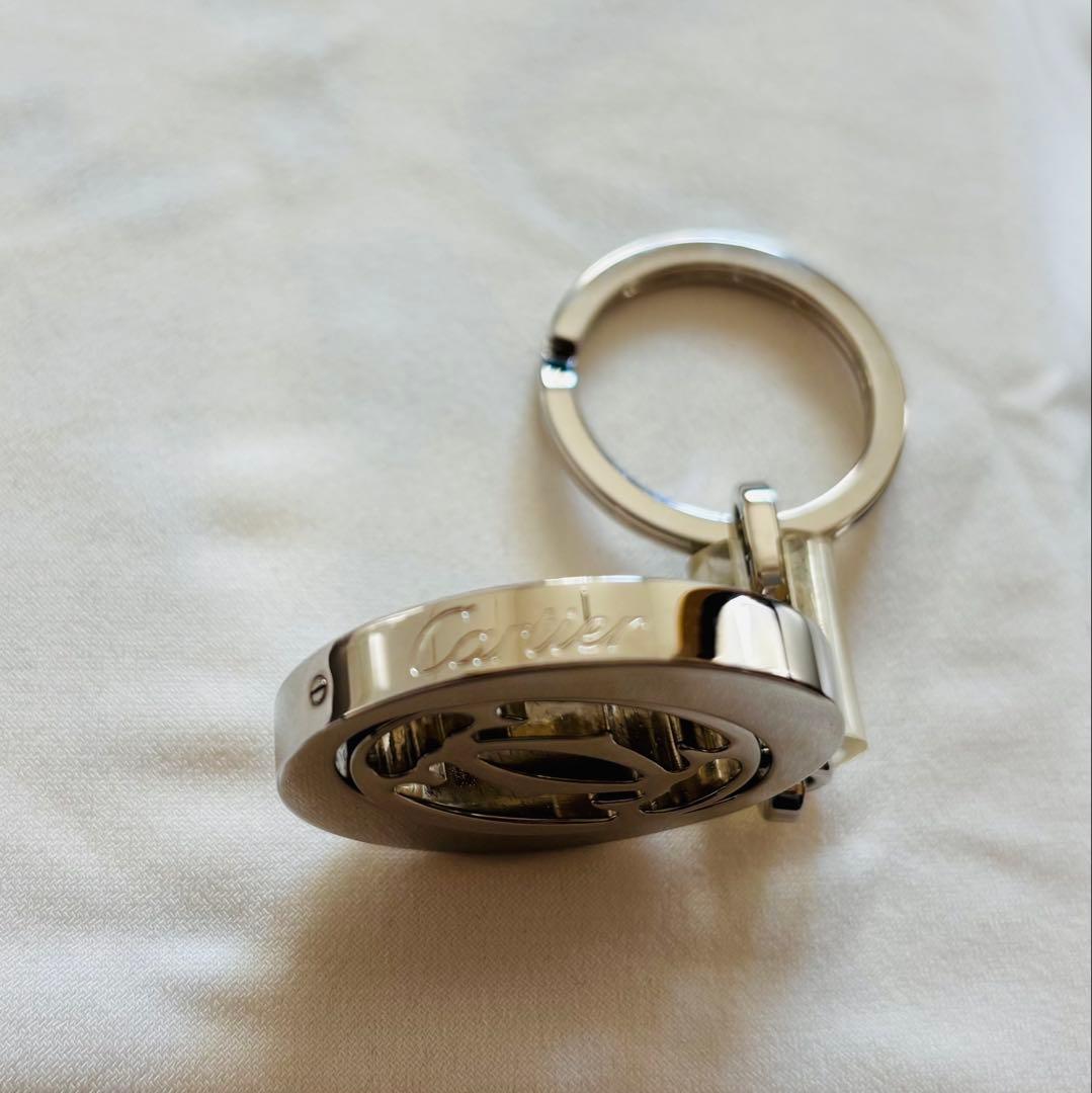 Cartier シルバー 回転式キーホルダー