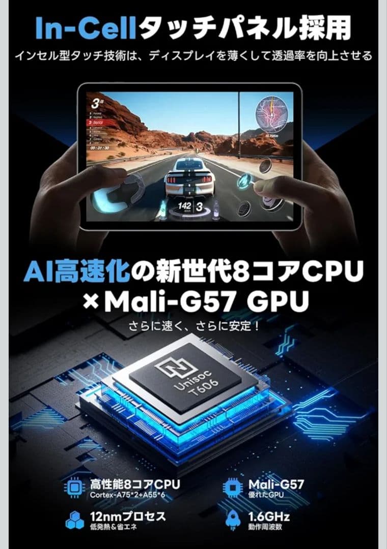 タブレット　10.1 インチ