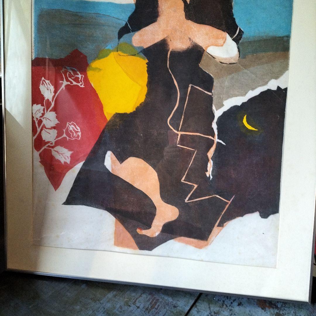 版画　テレフォン