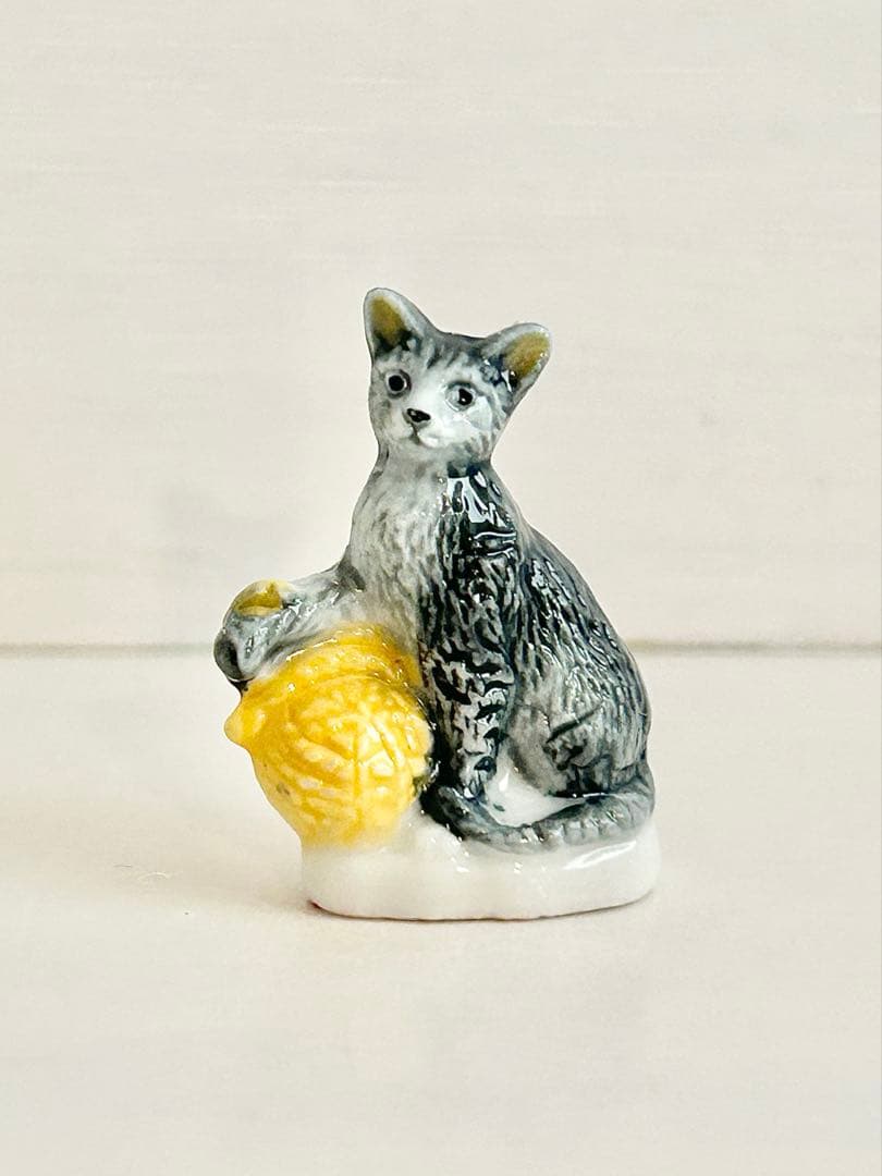 【希少】アトラス　猫のフェーブセット　ネコ　フェーヴ　フランス製陶器