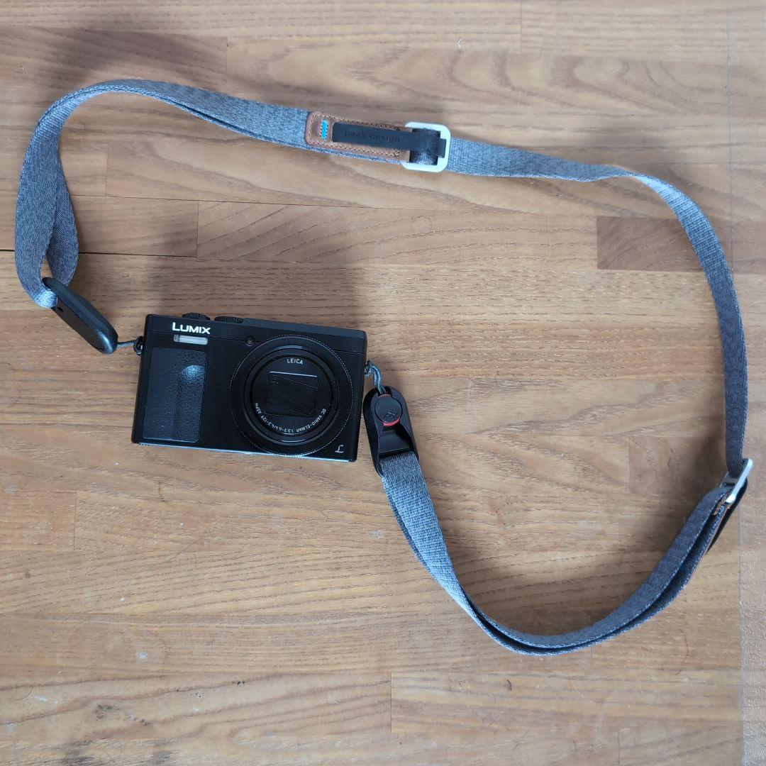 Panasonic LUMIX DC−TZ90+Peak Designストラップ