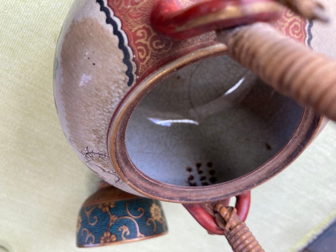 レア 九谷庄三作 土瓶 やかん