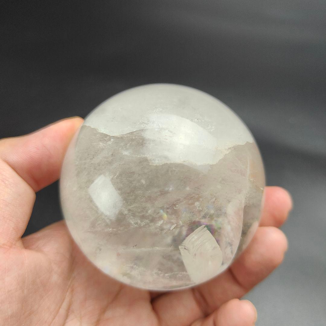 B2.天然水晶　アイリスクォーツ　レインボークォーツ　スフィア　天然石　処分