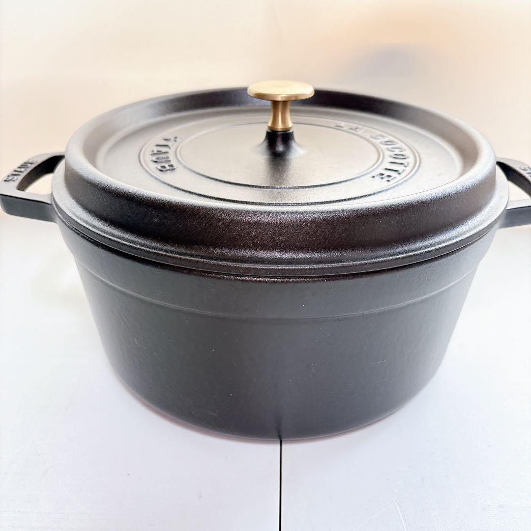 STAUB ストウブ LA COCOTTE ラウンド ブラック 26cm