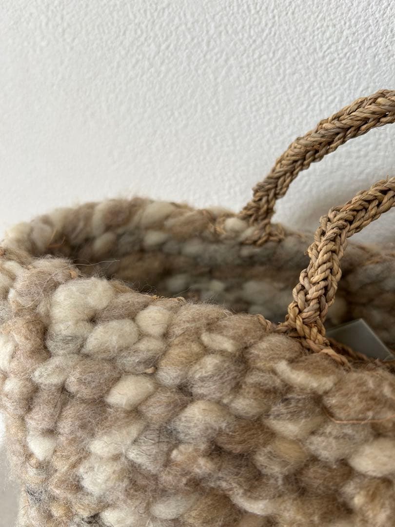 Sophie digard ソフィディガール　ウール　かごバッグ　ハンドメイド