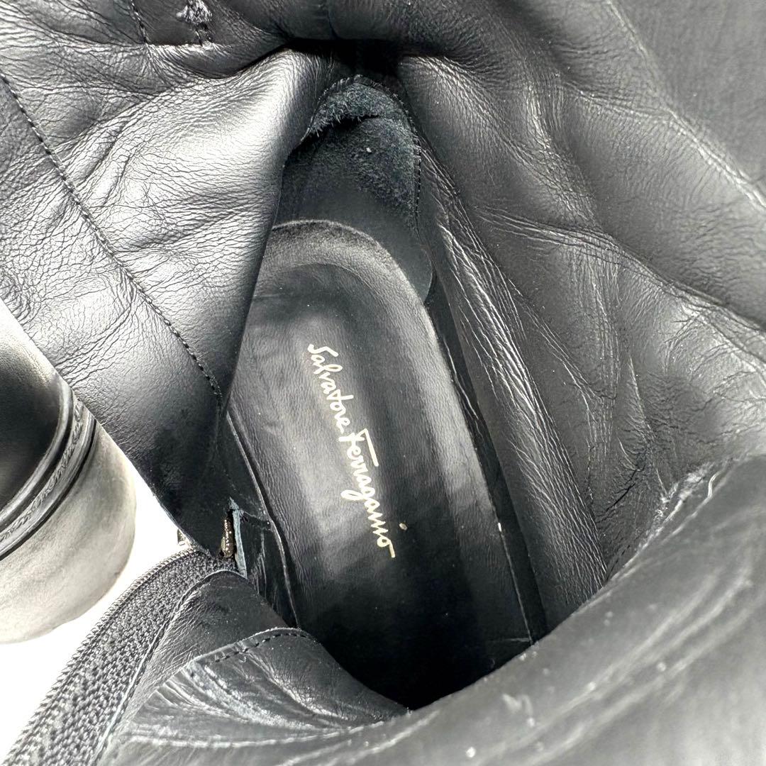 美品✨ サルヴァトーレフェラガモ ランディングブーツ サイドジップ 【6.5c】