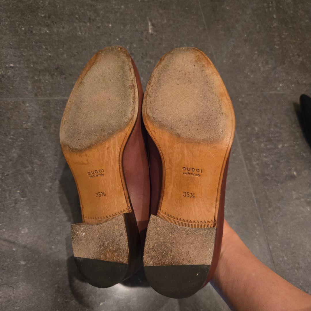 GUCCI ブラウンレザー ローファー