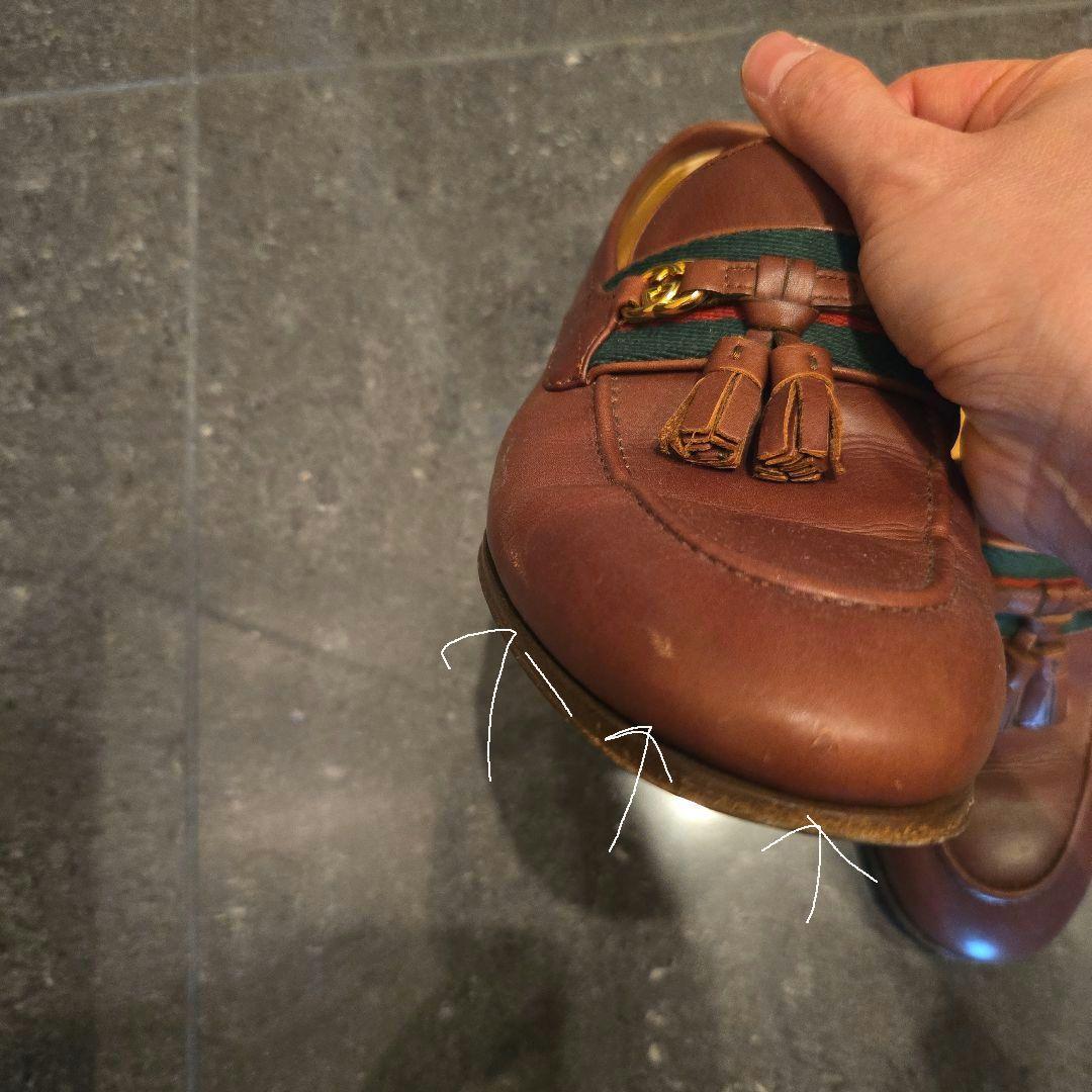 GUCCI ブラウンレザー ローファー