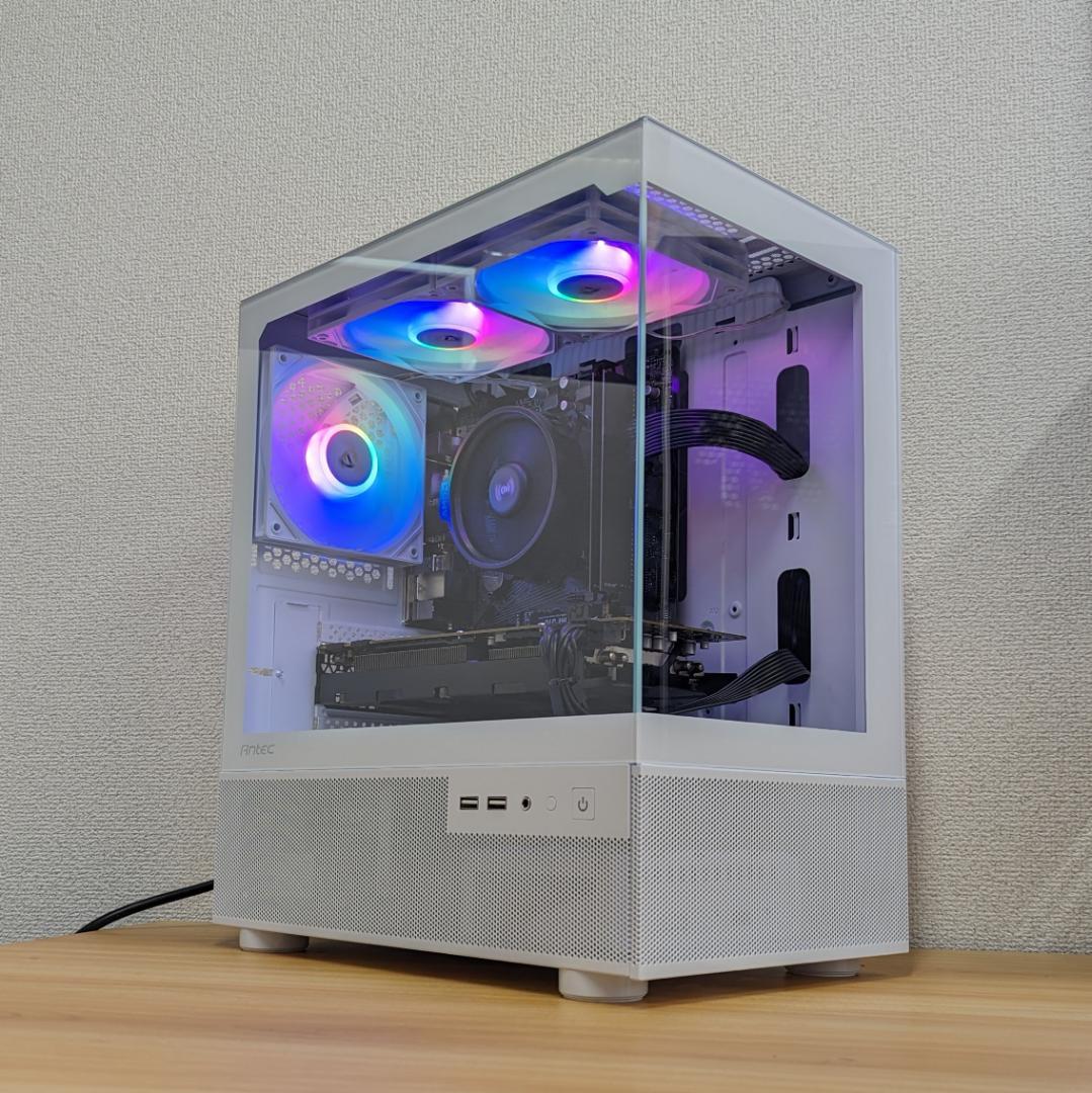【即納激安】RX9060XT16GB搭載ゲーミングPCフルセット✨新品ケース✨白