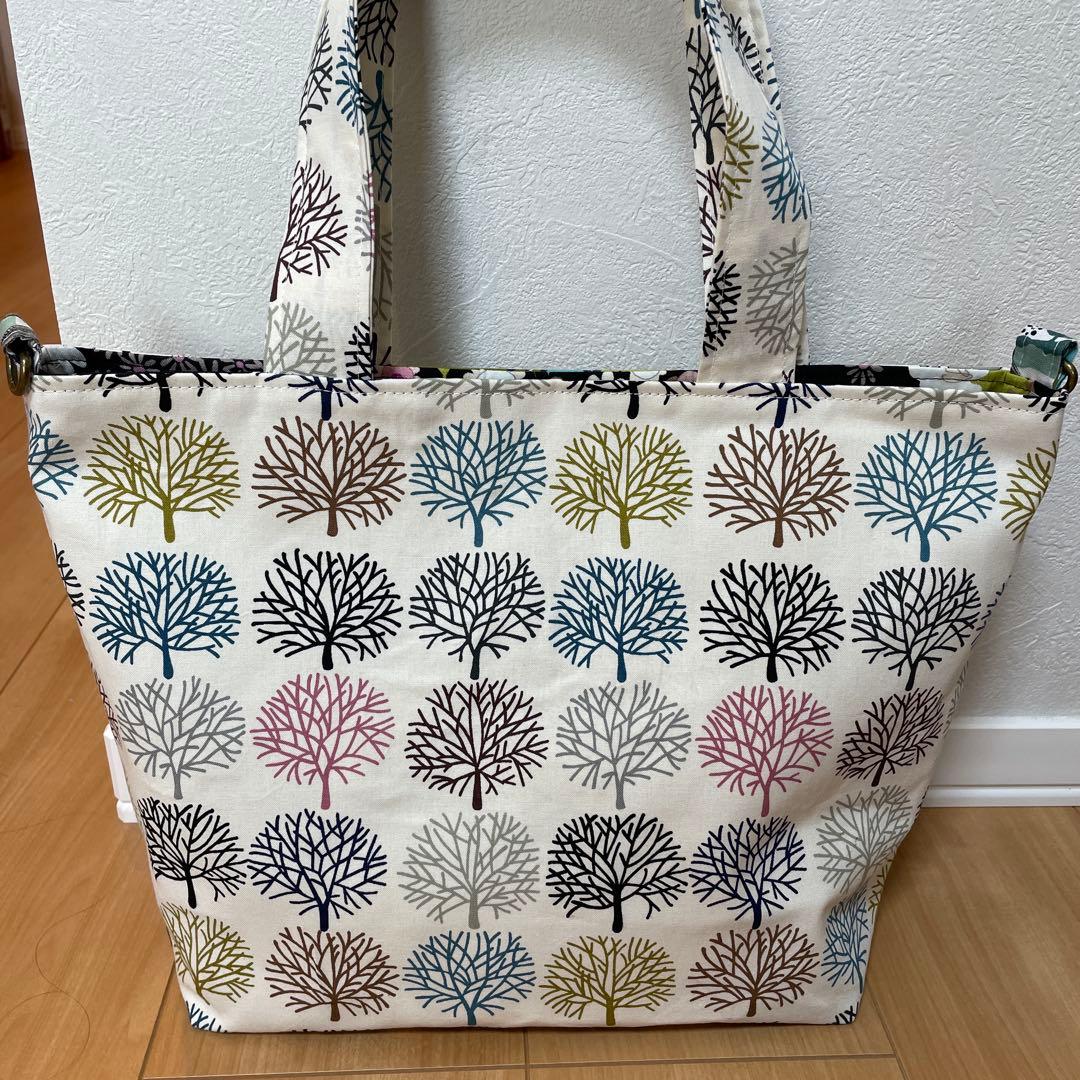 ぽんず☆　長財布　やりくり財布　ハンドメイド　トートバッグ　レア廃盤生地