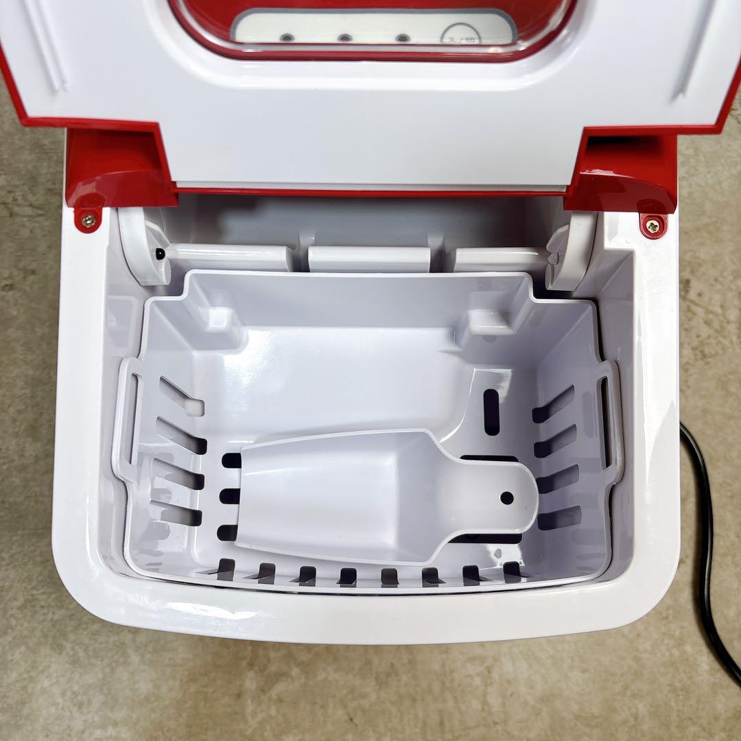 ベルソス 家庭用 コンパクト高速製氷機 レッド VS-ICE07RD