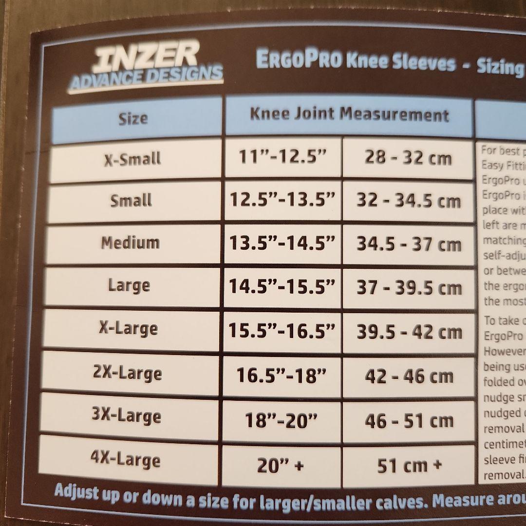 INZER ErgoPro インザー　エルゴプロ　ニースリーブ Mサイズ