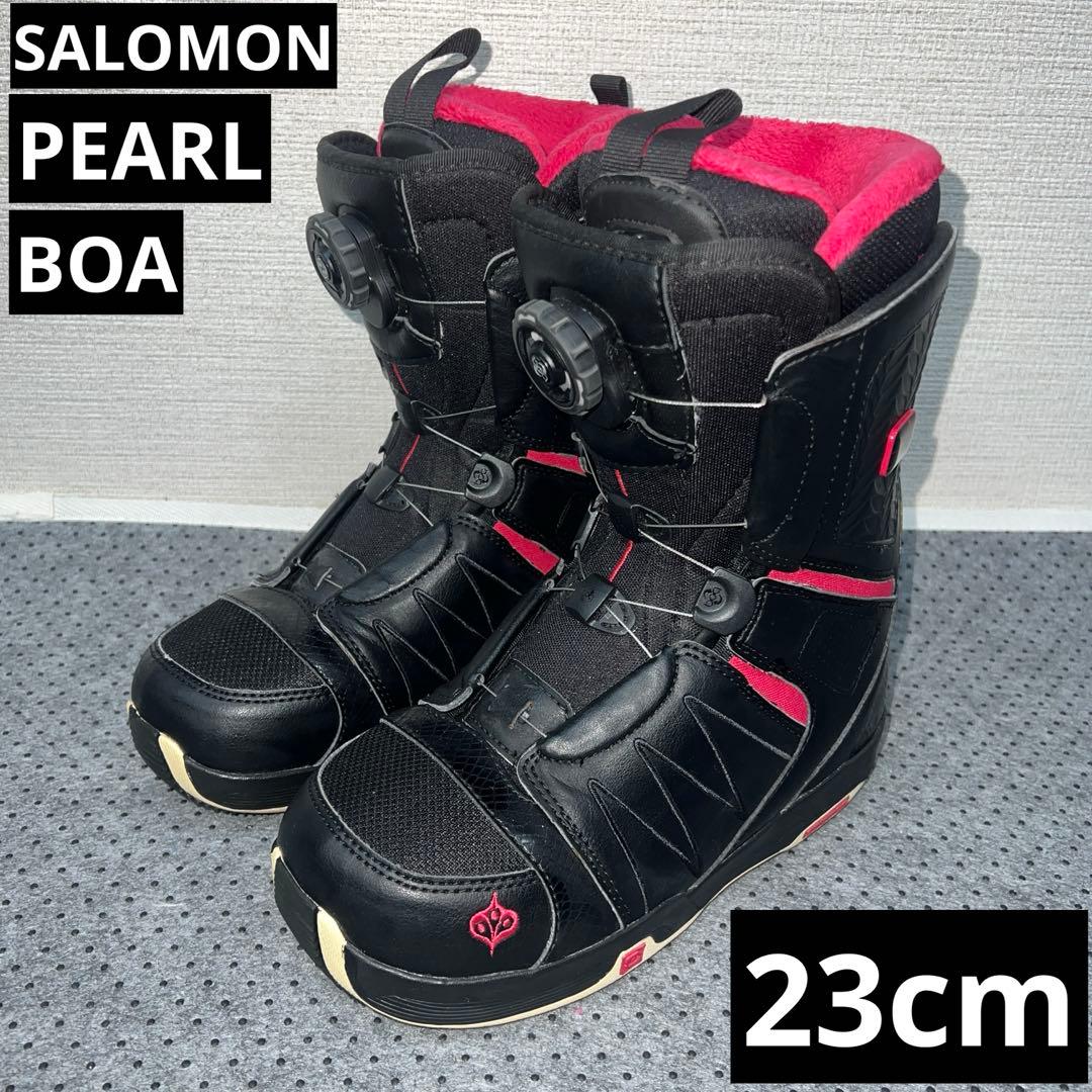7-8回着用レディース23cm SALOMON PEARL BOAブーツ