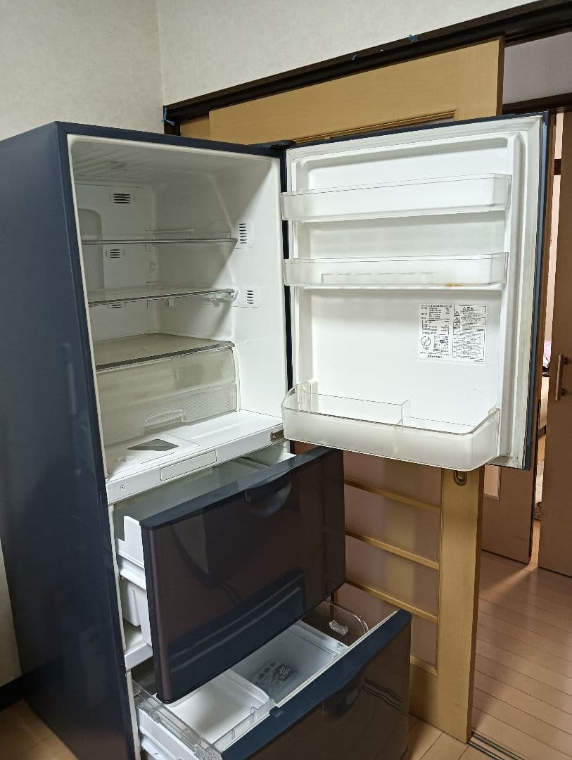 三菱 冷蔵庫☆ 2003年製☆ ネイビー