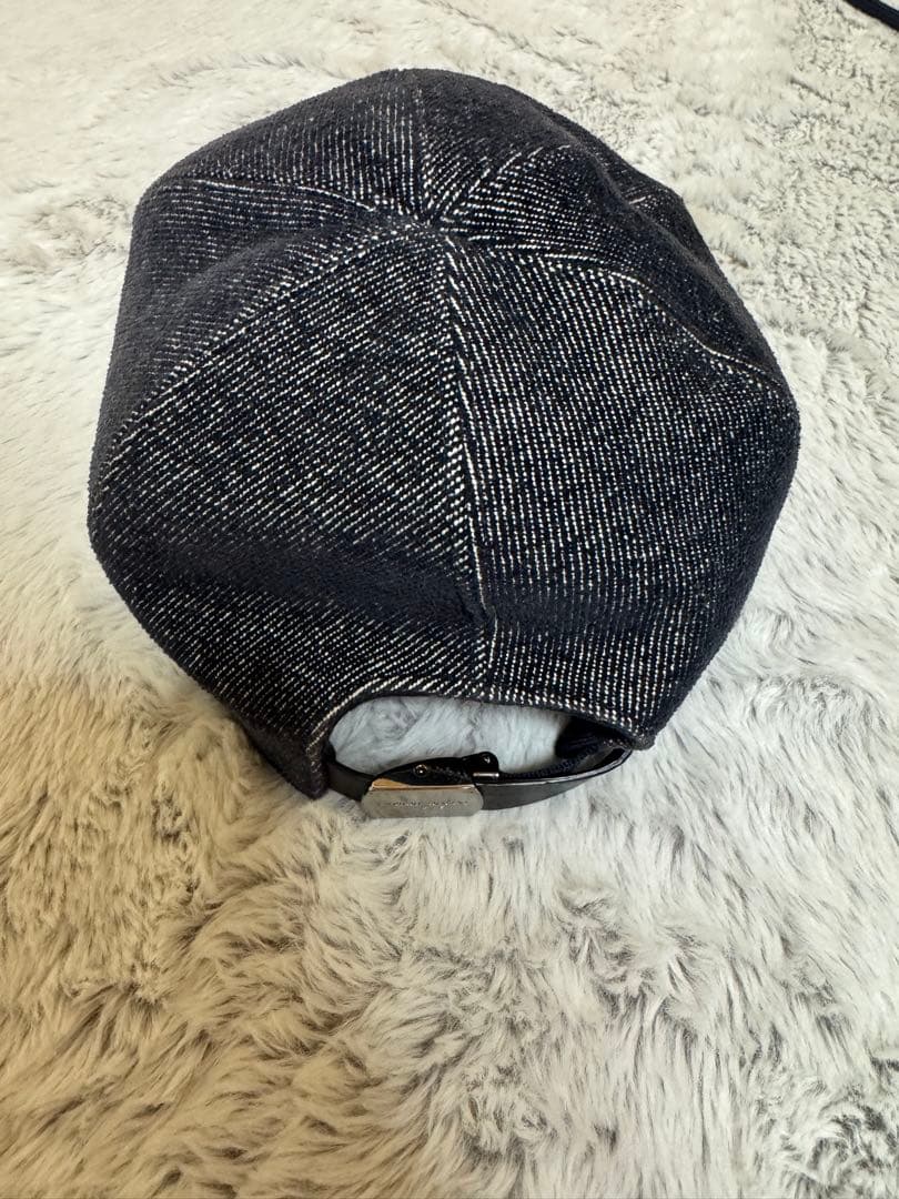 デニム風ロゴ刺繍キャップ