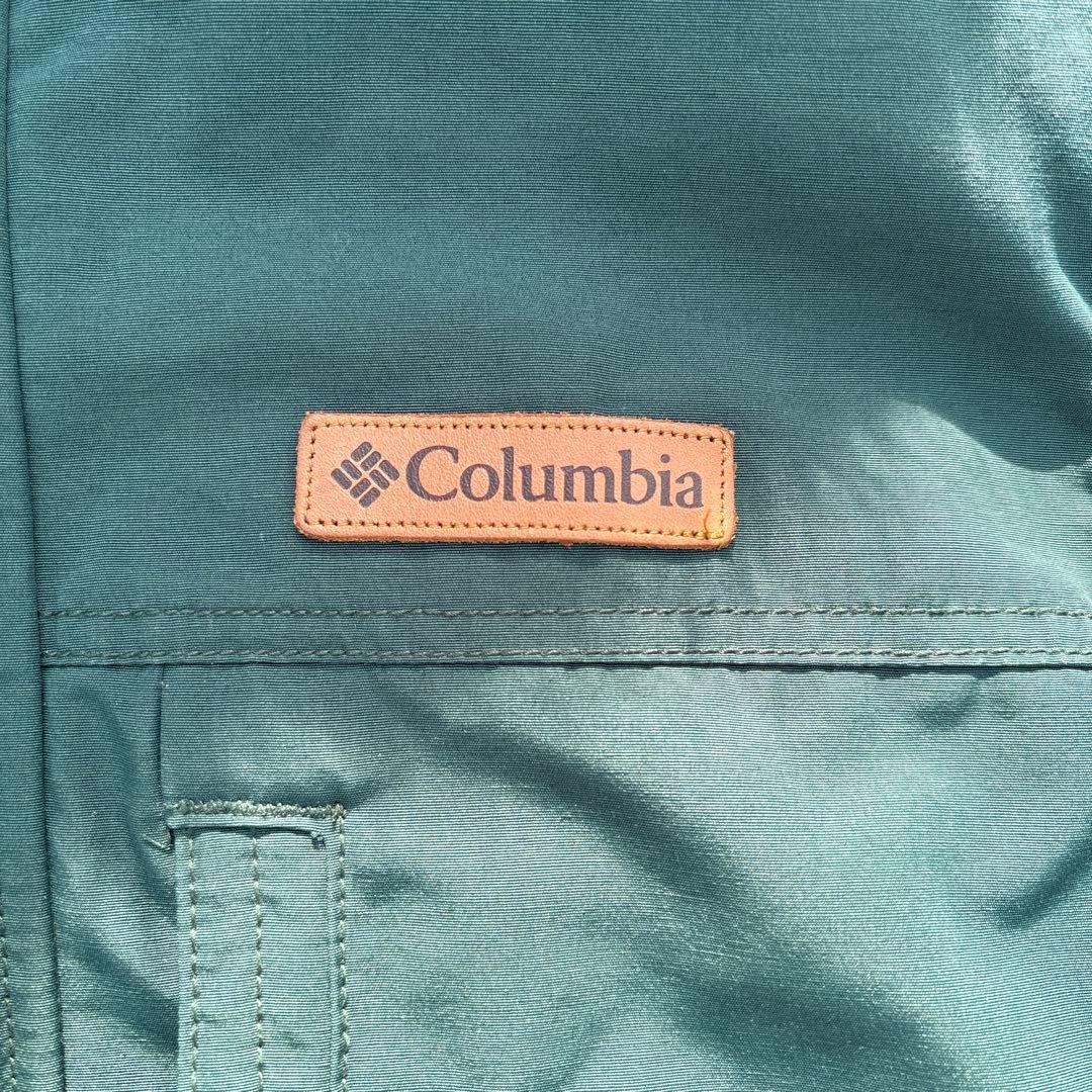 【美品】Columbia ファージャケット　中綿　防風撥水　フード　ドローコード