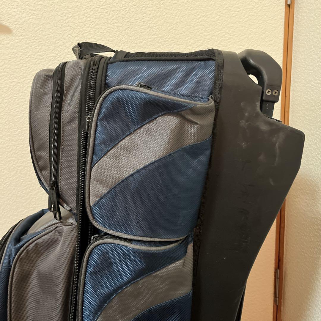 【希少品】 Ebonite ボウリング用バッグ 3個入り　キャリー　ネイビー