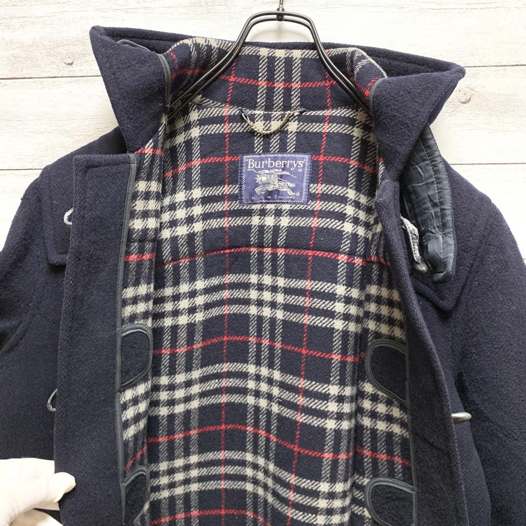 英国製 Burberrys’ 80s ヴィンテージダッフルコート 濃紺 Mサイズ