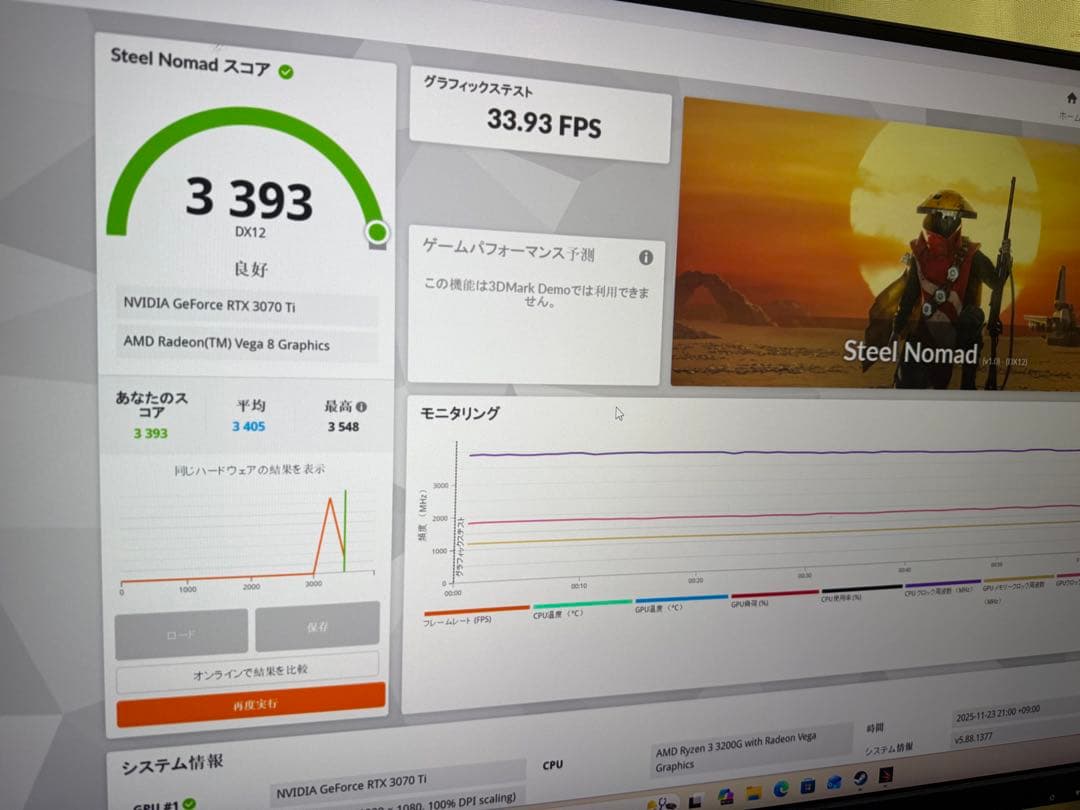 グラフィックボード・グラボ・ビデオカード GALAKURO GEFORCE RTX3070Ti