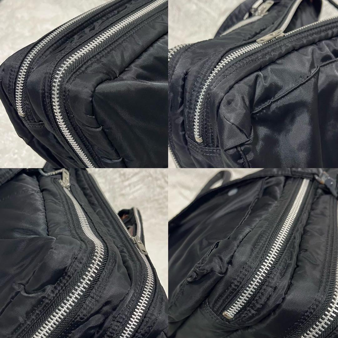 【美品】PORTER タンカー　2層　マチ拡張　ブリーフケース　ブラック