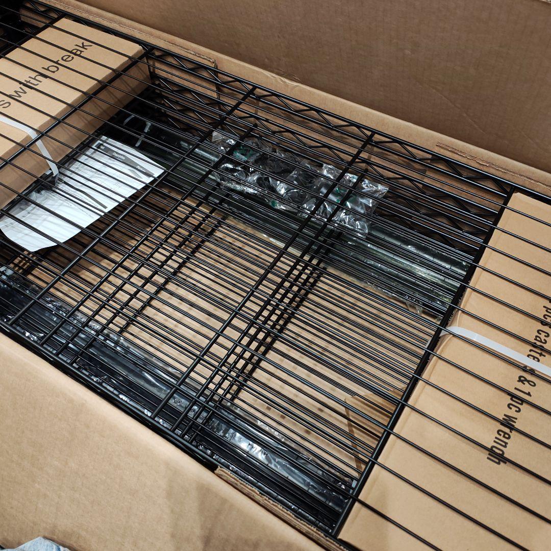 スチールラック 5段 キャスター付 収納棚 頑丈 ワイヤーシェルフ メタルラック