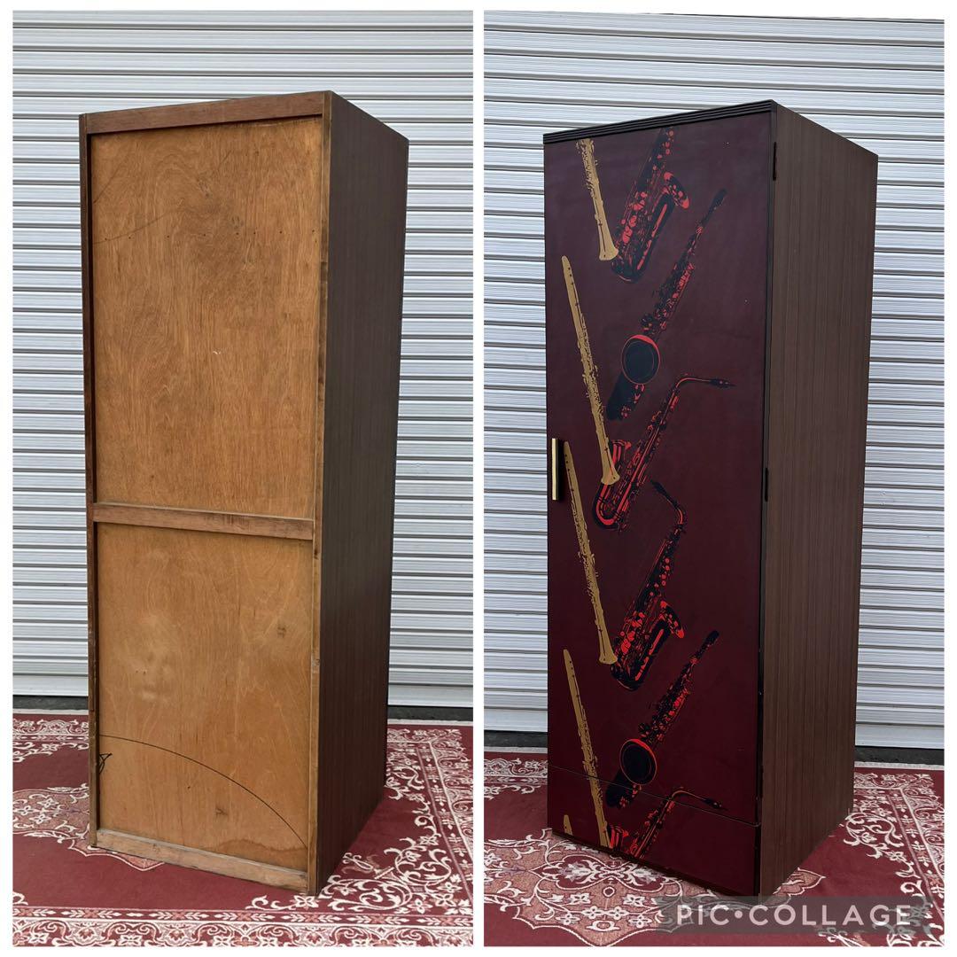 70s80sビンテージ古家具◼︎JAZZデザイン ワードローブ クローゼット