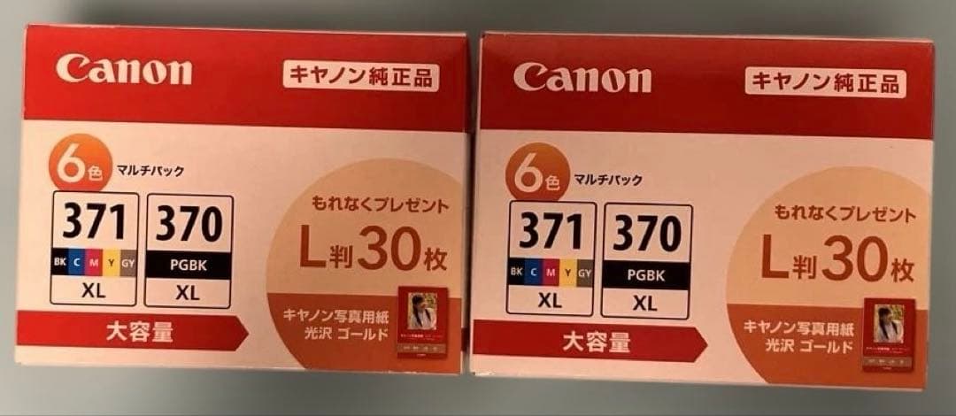 Canon 純正インクカートリッジ色マルチパック 大容量タイプ　2個セット