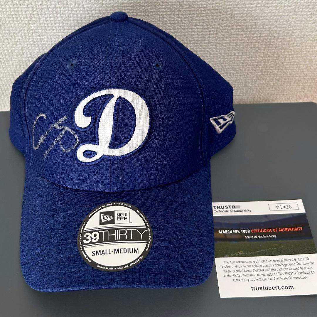 大谷翔平選手直筆サイン入りCAP ロサンゼルスドジャースキャップ　＊カードセット