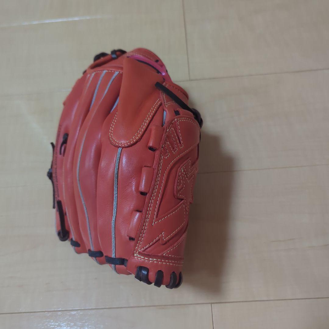 ミズノ 軟式野球グローブ オレンジ