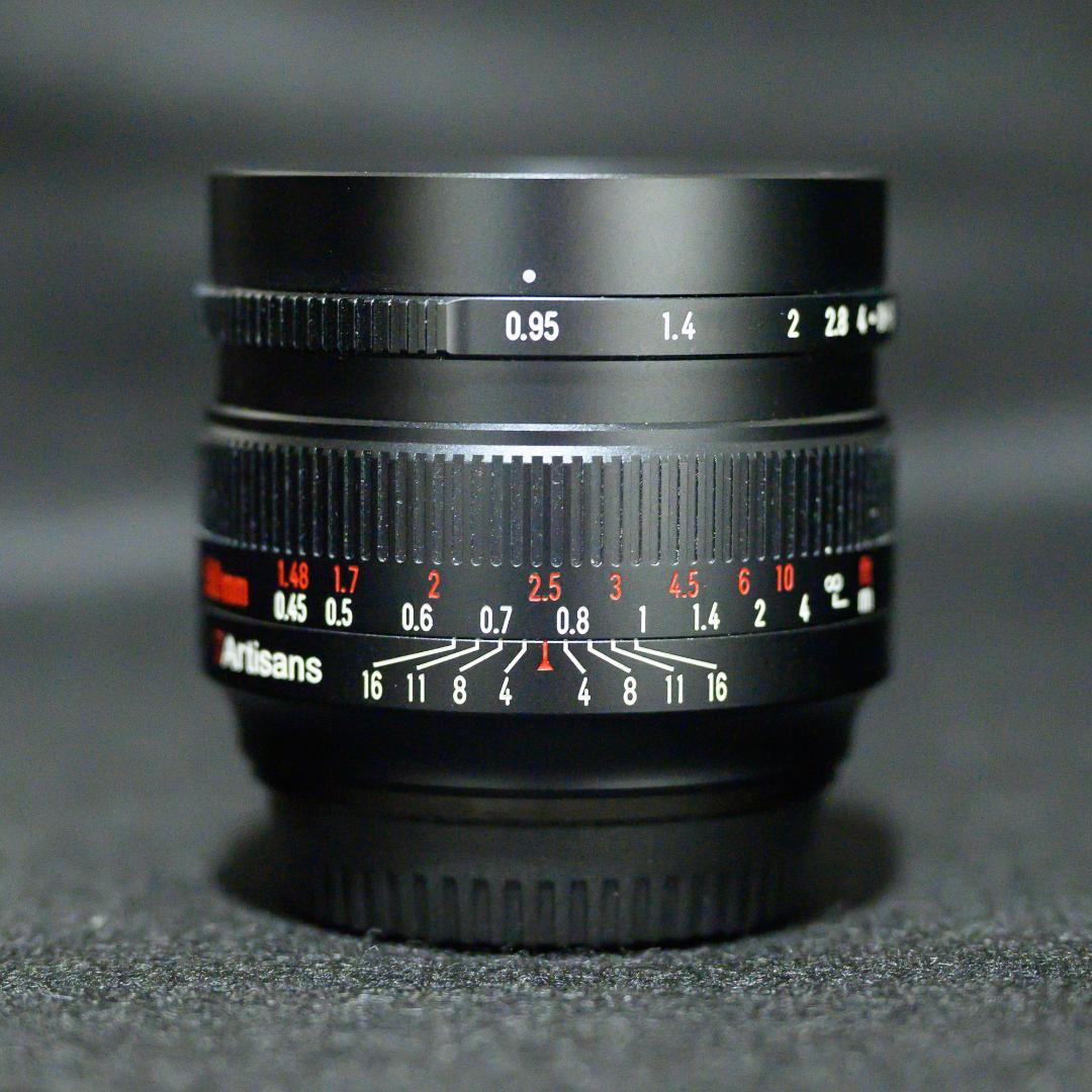 50mm f0.95 Xマウント用　前後キャップ付き　7artisans