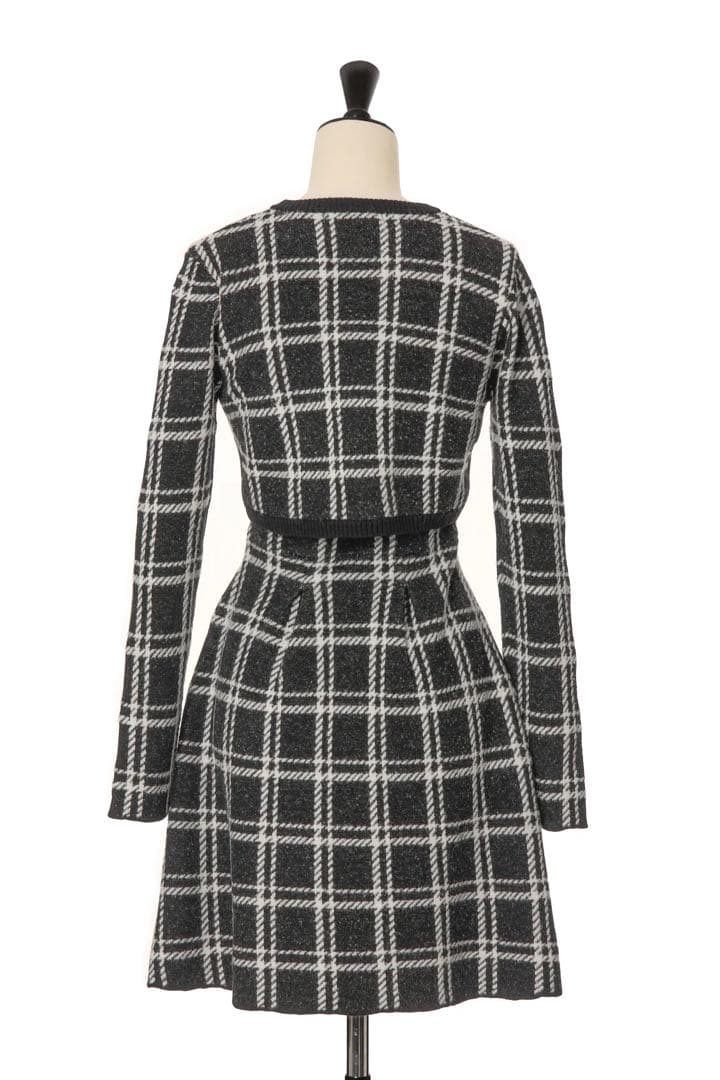 ワンピース herlipto Pantheon Checked Knit Dress