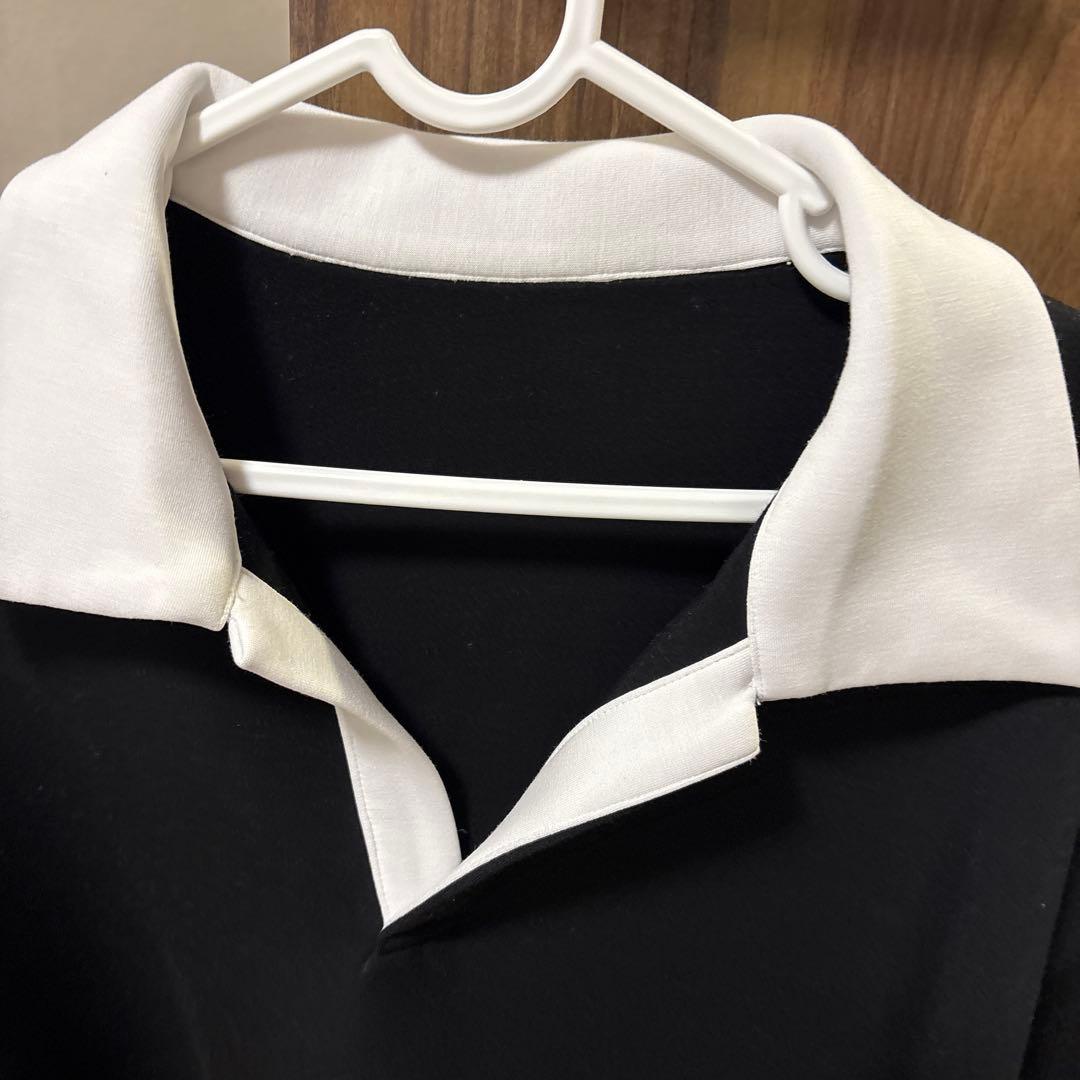 ELLIE 【完売】ビックカラースウェット【BLACK×WHITE】