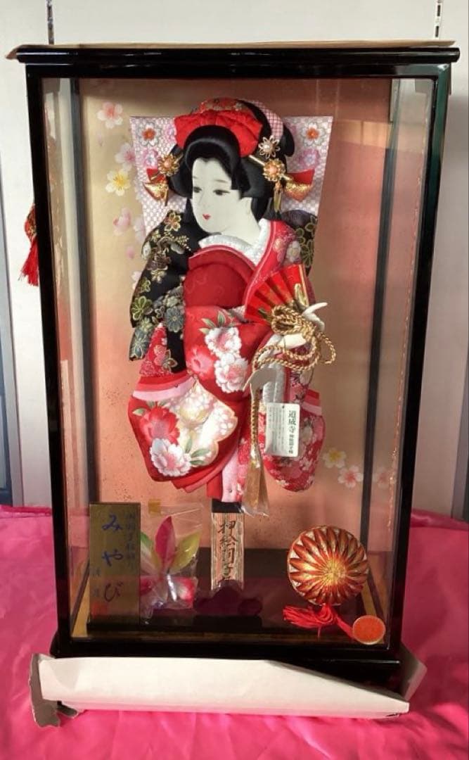 ④ 羽子板飾り　美術工芸手造り羽子板　いろは　みやび　18号 道成寺　清月作
