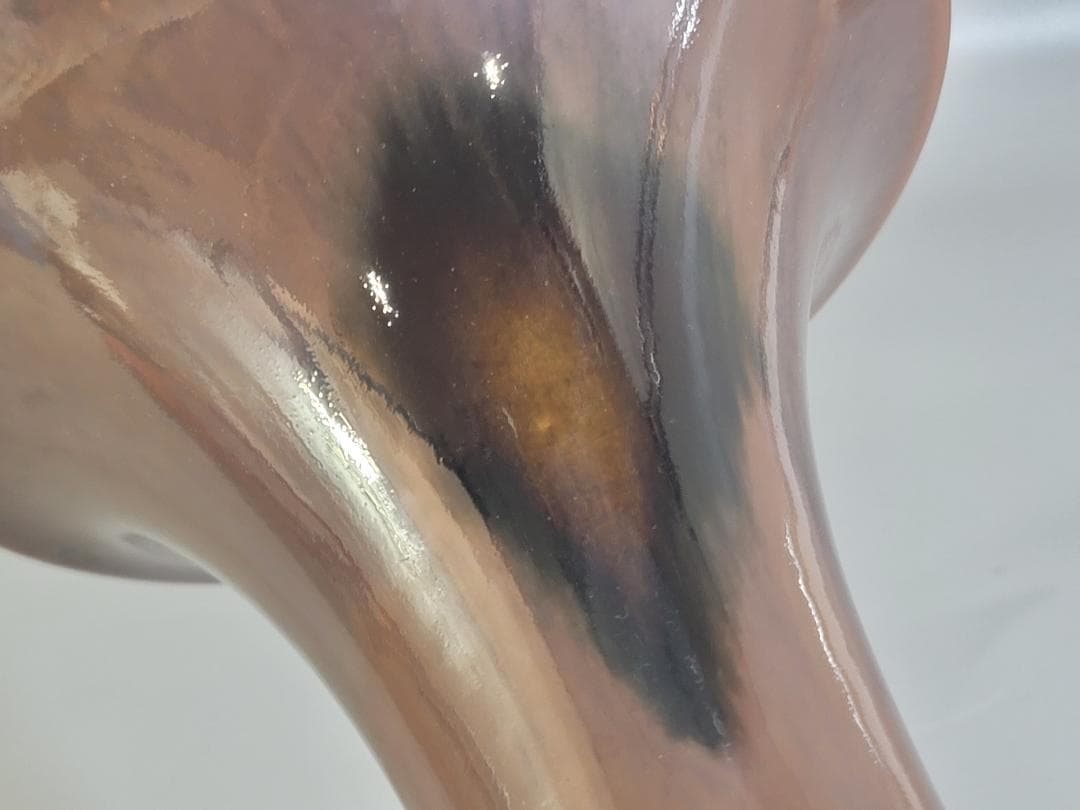 古美術 膳所焼 尊式 算木 花瓶 美品 DT189