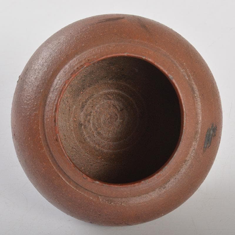 茶道具　備前焼　古備前　神獣蓮花文　盒子　書付箱　V　R7146