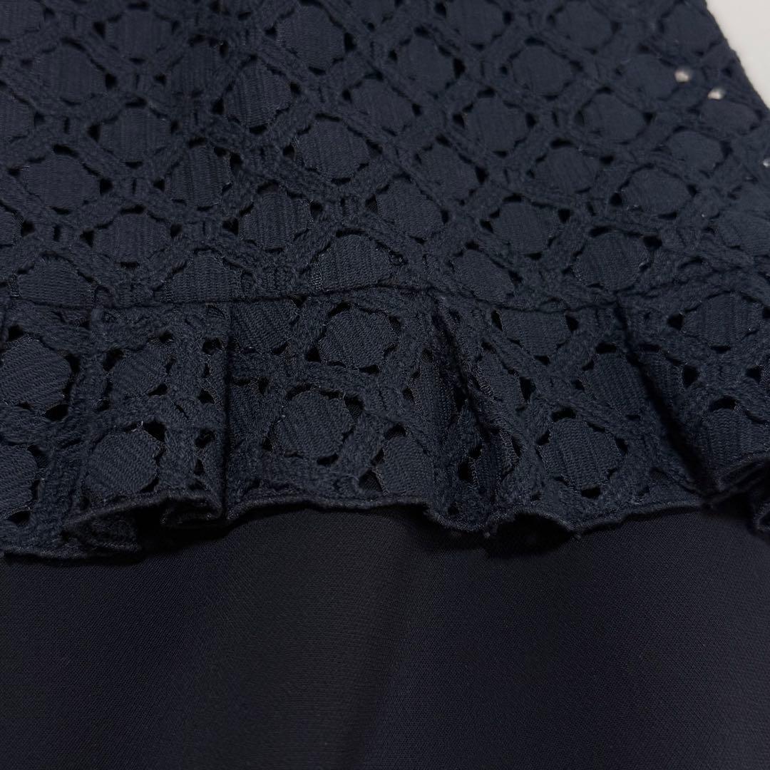 新品✨️フォクシー✨２点セット　レイヤードワンピース（L）ブラック　Aライン