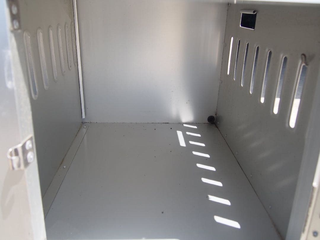 加納金属製作所 2連ドックケージ 軽量アルミ製 二匹 2頭用 仕切りあり　猟犬他