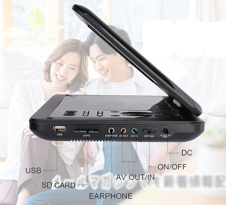 INTENAVI 12.6型 DVDポータブル 大画面 CPRM対応